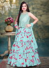 Sea Green Colour JANIYA New Exclusive Festive Wear Poly Rayon Fancy Lehenga Choli Collection JANIYA 01